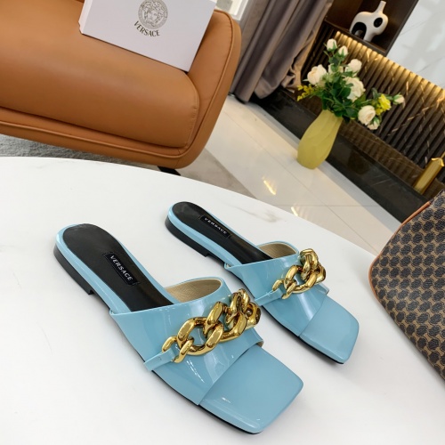 Replica Versace Slippers For Women #956805 $68.00 USD for Wholesale