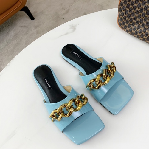 Replica Versace Slippers For Women #956805 $68.00 USD for Wholesale