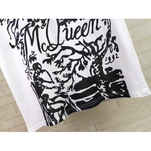 Replica Alexander McQueen T-shirts Short Sleeved For Unisex #957116 $29.00 USD for Wholesale
