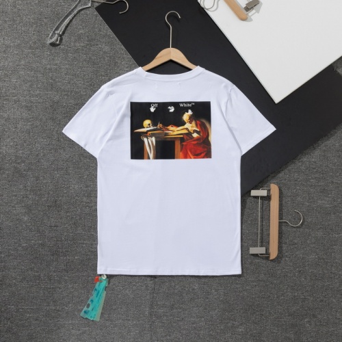 Off-White T-Shirts Short Sleeved For Unisex #957376 $29.00 USD, Wholesale Replica Off-White T-Shirts