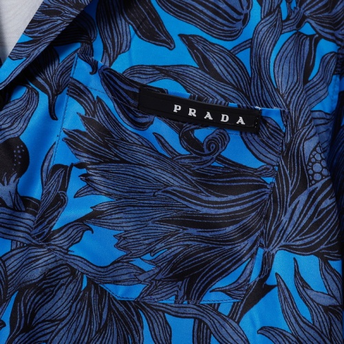 Replica Prada Shirts Short Sleeved For Men #957429 $32.00 USD for Wholesale