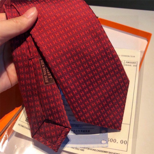 Replica Hermes Necktie For Men #957583 $40.00 USD for Wholesale