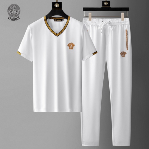 Versace Tracksuits Short Sleeved For Men #957678 $68.00 USD, Wholesale Replica Versace Tracksuits