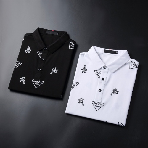 Replica Prada T-Shirts Short Sleeved For Men #957974 $38.00 USD for Wholesale
