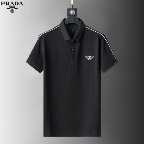 Prada T-Shirts Short Sleeved For Men #957977 $38.00 USD, Wholesale Replica Prada T-Shirts