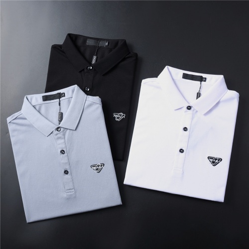 Replica Prada T-Shirts Short Sleeved For Men #957980 $38.00 USD for Wholesale