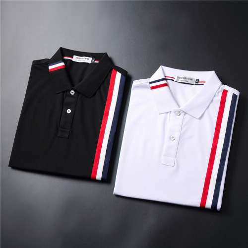 Replica Thom Browne TB T-Shirts Short Sleeved For Men #957983 $38.00 USD for Wholesale