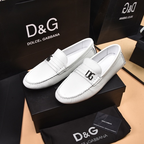 Dolce &amp; Gabbana D&amp;G Leather Shoes For Men #958186 $80.00 USD, Wholesale Replica Dolce &amp; Gabbana D&amp;G Leather Shoes