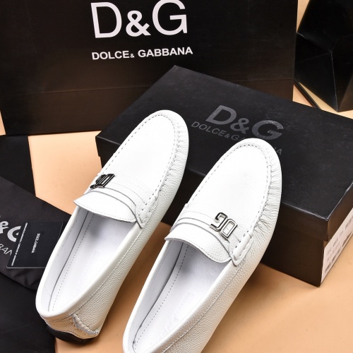Replica Dolce & Gabbana D&G Leather Shoes For Men #958186 $80.00 USD for Wholesale