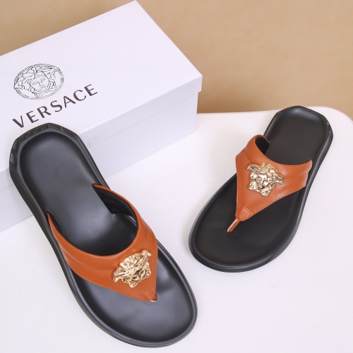 Replica Versace Slippers For Men #958473 $48.00 USD for Wholesale