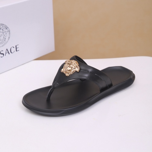 Replica Versace Slippers For Men #958474 $48.00 USD for Wholesale