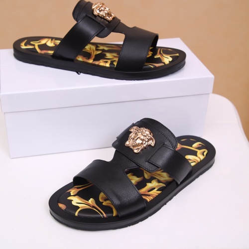 Replica Versace Slippers For Men #958475 $48.00 USD for Wholesale