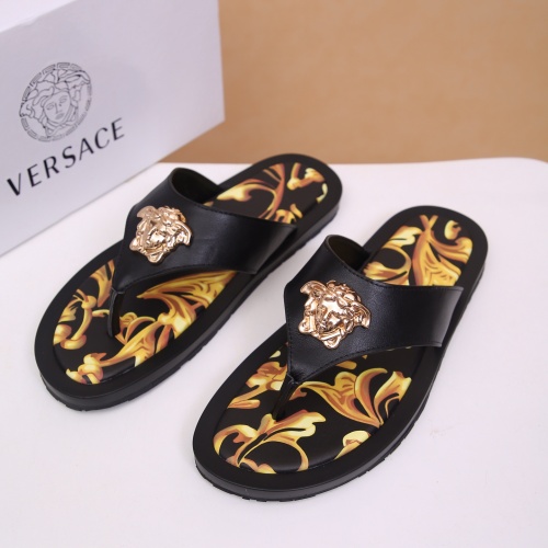 Replica Versace Slippers For Men #958477 $48.00 USD for Wholesale