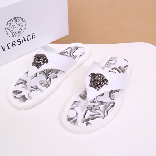 Replica Versace Slippers For Men #958478 $48.00 USD for Wholesale
