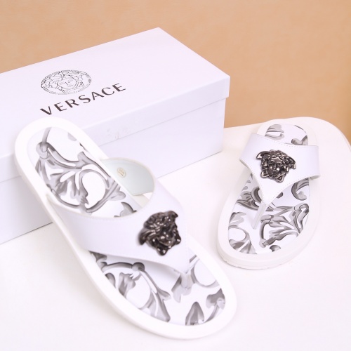 Replica Versace Slippers For Men #958478 $48.00 USD for Wholesale