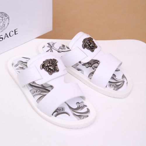 Replica Versace Slippers For Men #958479 $48.00 USD for Wholesale