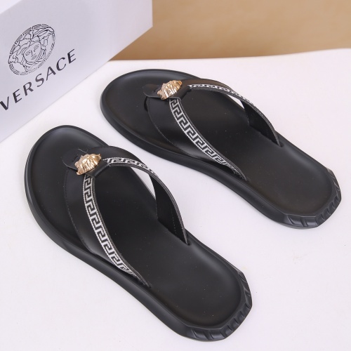 Replica Versace Slippers For Men #958483 $45.00 USD for Wholesale