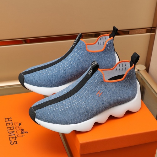 Replica Hermes Casual Shoes For Men #958592 $76.00 USD for Wholesale