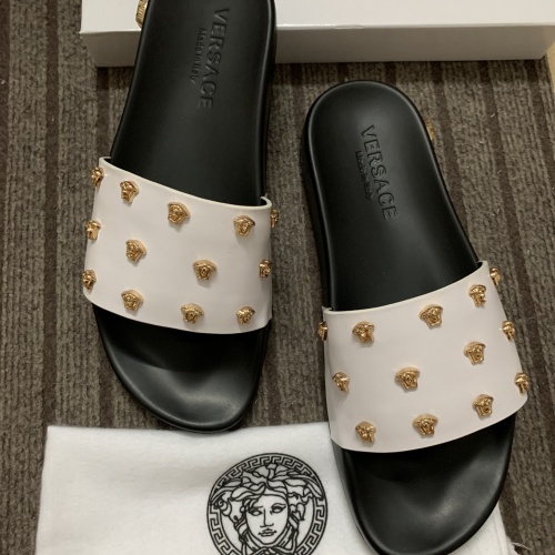 Replica Versace Slippers For Women #958822 $64.00 USD for Wholesale