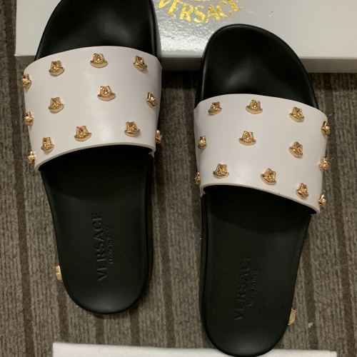 Replica Versace Slippers For Women #958822 $64.00 USD for Wholesale