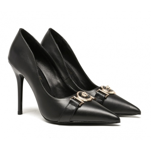 Versace High-Heeled Shoes For Women #958842 $80.00 USD, Wholesale Replica Versace High-Heeled Shoes