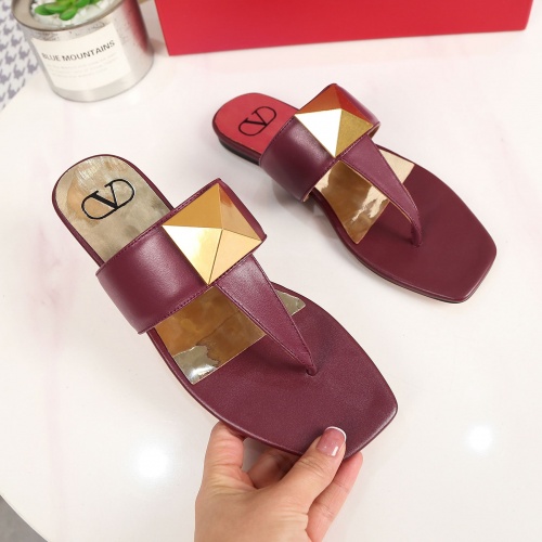 Replica Valentino Slippers For Women #958952 $68.00 USD for Wholesale