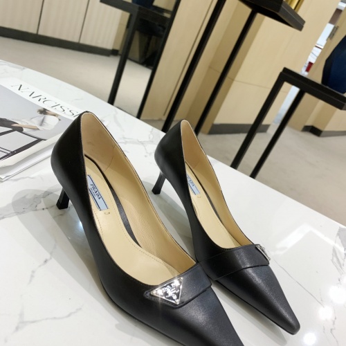 Replica Prada High-heeled Shoes For Women #959127 $80.00 USD for Wholesale