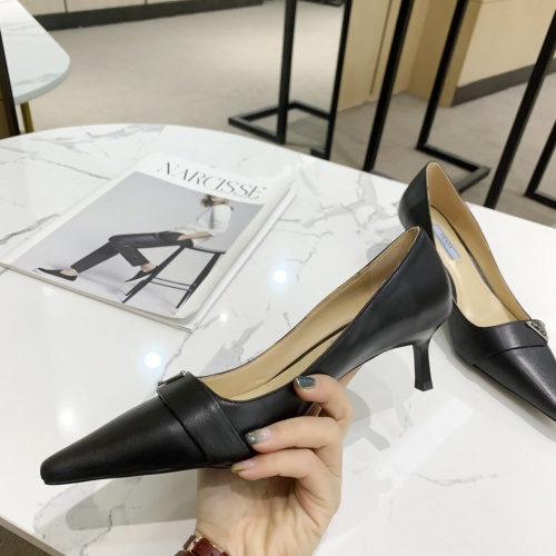 Replica Prada High-heeled Shoes For Women #959127 $80.00 USD for Wholesale