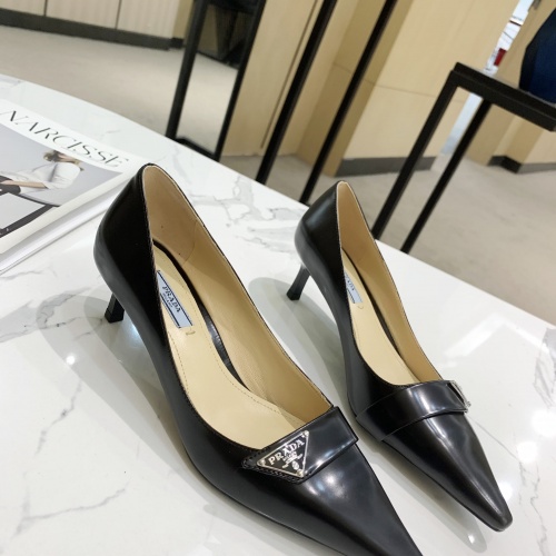 Replica Prada High-heeled Shoes For Women #959128 $80.00 USD for Wholesale