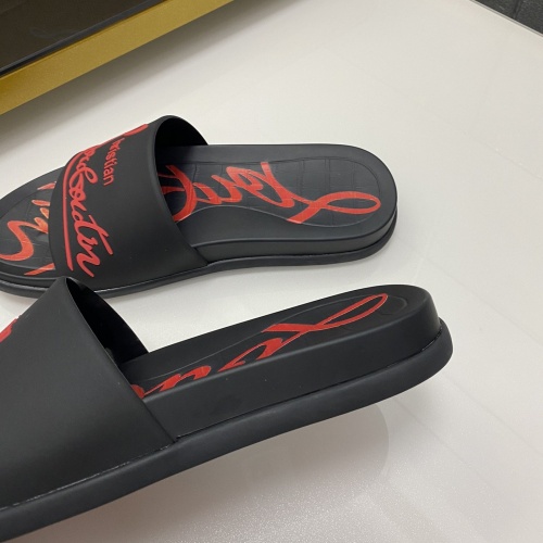 Replica Christian Louboutin CL Slippers For Men #959191 $56.00 USD for Wholesale