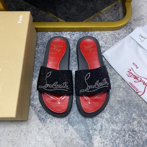 Christian Louboutin CL Slippers For Men #959196 $56.00 USD, Wholesale Replica Christian Louboutin CL Slippers