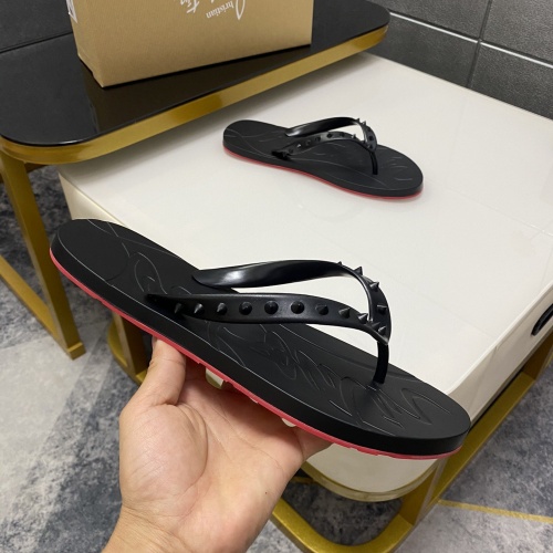 Replica Christian Louboutin CL Slippers For Men #959199 $42.00 USD for Wholesale