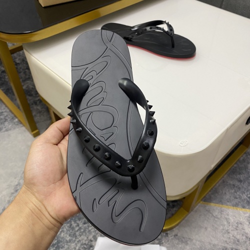 Replica Christian Louboutin CL Slippers For Men #959199 $42.00 USD for Wholesale