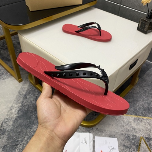 Replica Christian Louboutin CL Slippers For Men #959200 $42.00 USD for Wholesale