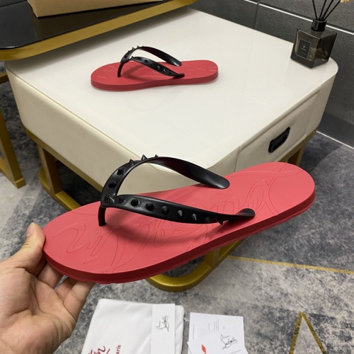Replica Christian Louboutin CL Slippers For Men #959200 $42.00 USD for Wholesale