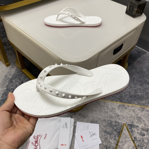 Replica Christian Louboutin CL Slippers For Men #959201 $42.00 USD for Wholesale