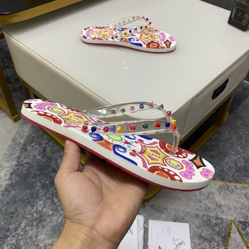 Replica Christian Louboutin CL Slippers For Men #959202 $42.00 USD for Wholesale