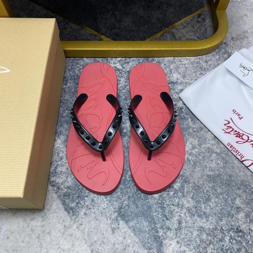 Christian Louboutin CL Slippers For Women #959204 $42.00 USD, Wholesale Replica Christian Louboutin CL Slippers