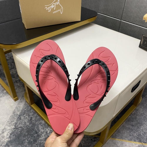 Replica Christian Louboutin CL Slippers For Women #959204 $42.00 USD for Wholesale