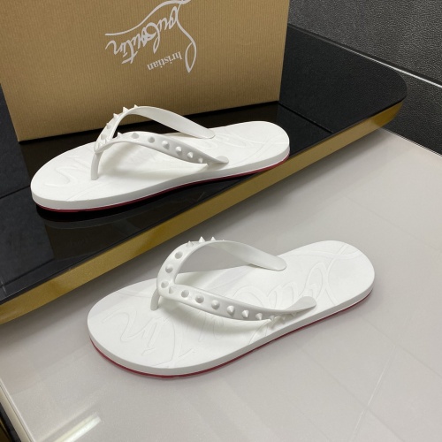 Replica Christian Louboutin CL Slippers For Women #959205 $42.00 USD for Wholesale
