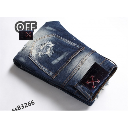 Replica Off-White Jeans For Men #959307 $48.00 USD for Wholesale