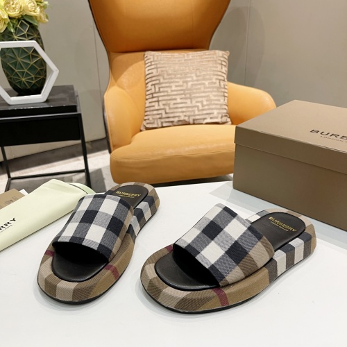 Replica Burberry Slippers For Women #959390 $72.00 USD for Wholesale