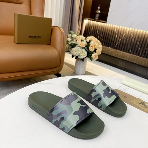 Replica Burberry Slippers For Men #959421 $42.00 USD for Wholesale