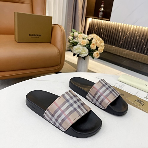 Replica Burberry Slippers For Men #959422 $42.00 USD for Wholesale