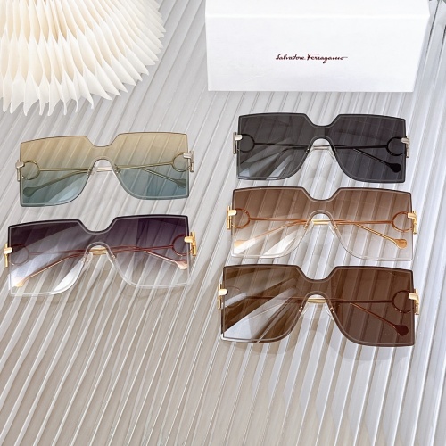 Replica Salvatore Ferragamo AAA Quality Sunglasses #959680 $60.00 USD for Wholesale