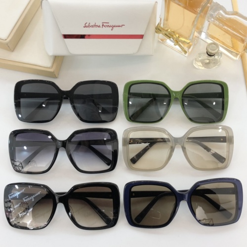 Replica Ferragamo Salvatore FS AAA Quality Sunglasses #959689 $60.00 USD for Wholesale
