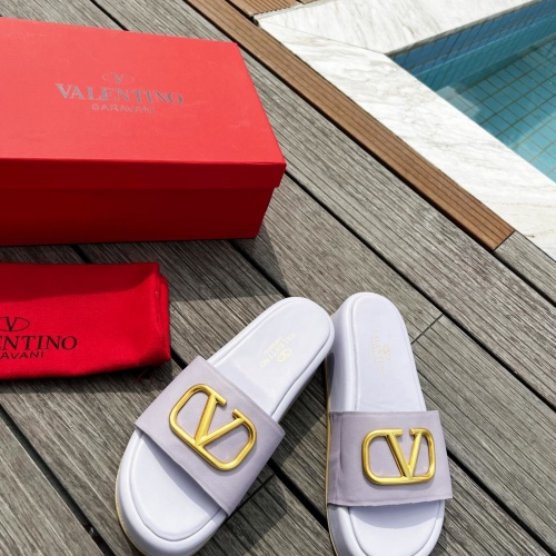 Replica Valentino Slippers For Women #960292 $80.00 USD for Wholesale