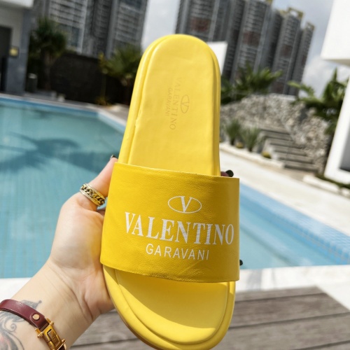 Replica Valentino Slippers For Women #960307 $80.00 USD for Wholesale
