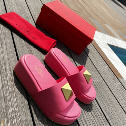 Replica Valentino Slippers For Women #960335 $80.00 USD for Wholesale