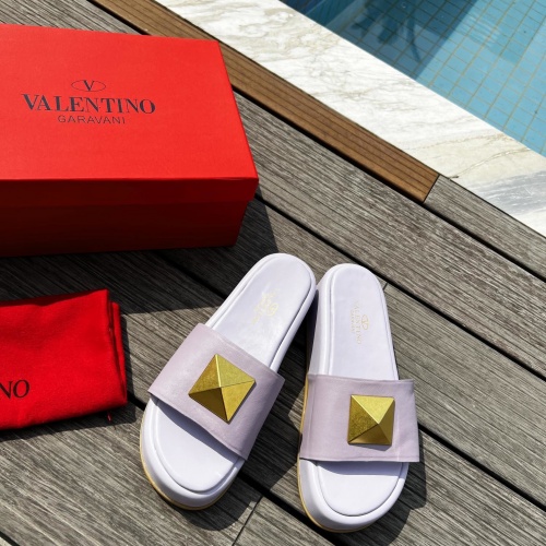 Replica Valentino Slippers For Women #960338 $80.00 USD for Wholesale